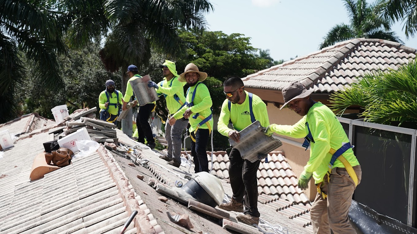 Roofing restoration services after storm damage
